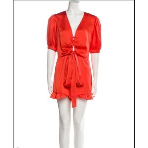 Alexis Women's Indria Silk Romper in Red Size Small